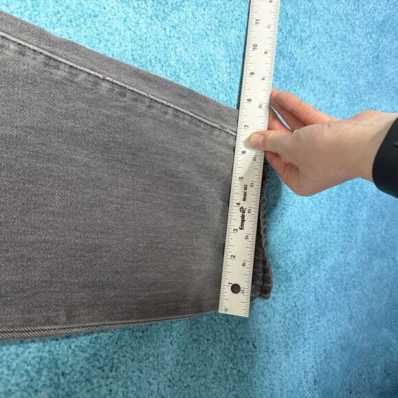 Levi’s 501 Men’s Jeans 34x30 Gray Straight Leg Button Fly Denim Fits 32x25.5 - Picture 8 of 16